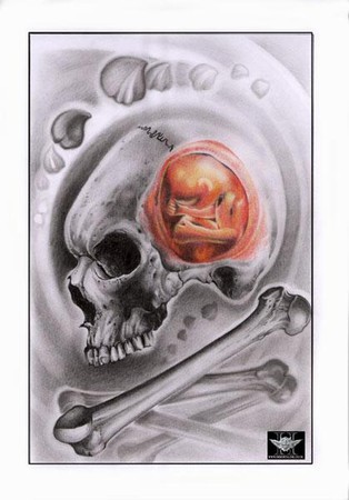 Art Galleries - Skull Fetus Art - 38896