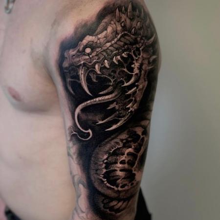 tattoos/ - Dark Snake Tattoo - 141423