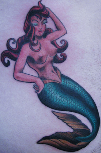 tattoos/ - andy's mermaid - 8022