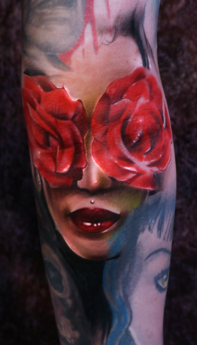 Looking for unique  Tattoos? Rose  woman