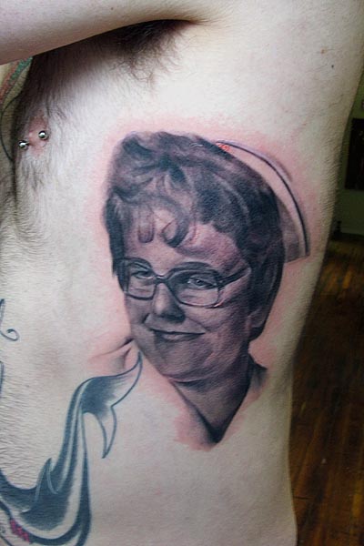 Looking for unique  Tattoos? Grandma portrait