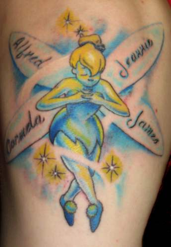 Looking for unique Khalil Rivera Tattoos?  Tinkerbell memorial tattoo