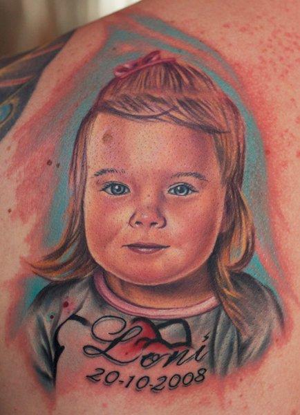 tattoos/ - Full Color Baby Portrait - 57266