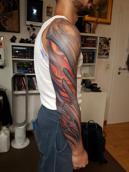 tattoos/ - Abstract Arm Bio Tattoo - 140272