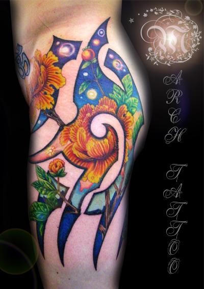 tattoos/ - Custom Lotus flower tattoo - 51840
