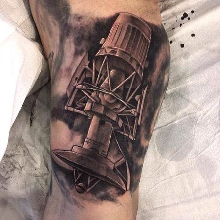 tattoos/ - Black and grey satelitte - 93491