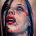 Tattoos - Female Zombie Vampire Tattoo - 26166