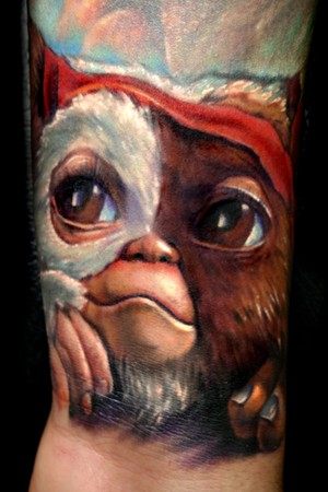 Paul Acker - Gizmo from Gremlins Tattoo