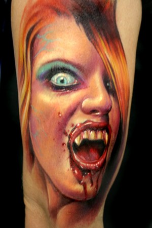 Paul Acker - Vampire Girl Tattoo