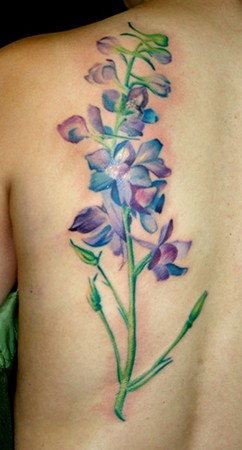 Randy Prause - Blue Bell Flower Tattoo