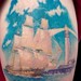 Tattoos - ship and lighthouse - 41942