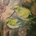 Tattoos - cherry blossoms with birds - 34465