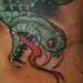Tattoos - Skull with snake - 39810