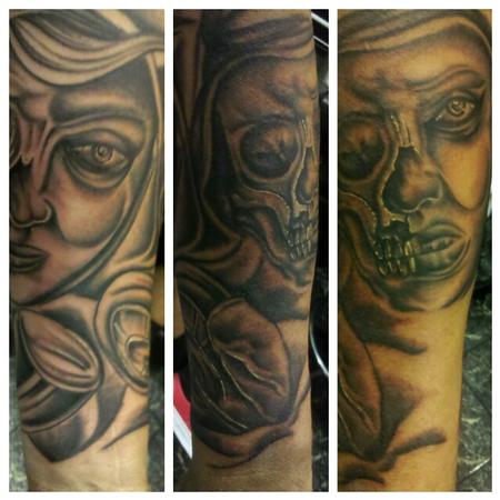 tattoos/ - Skull/Woman Grim Reaper - 68215