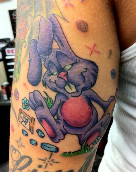 tattoos/ - Purple Bunny - 68396