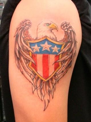 tattoos/ - Eagle and shield - 56304
