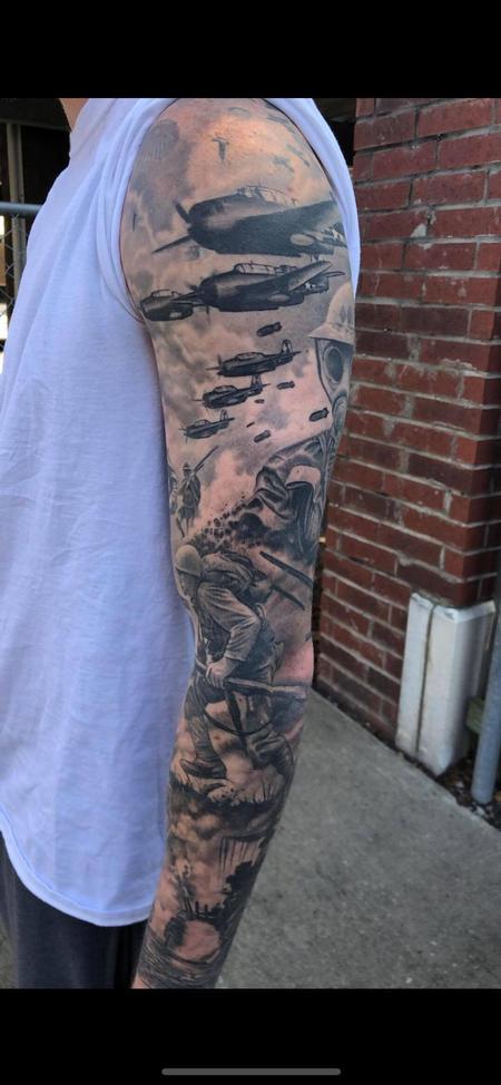 tattoos/ - World War 2 Sleeve - 141427
