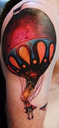 tattoos/ - Custom hot air balloon tattoo - 49061