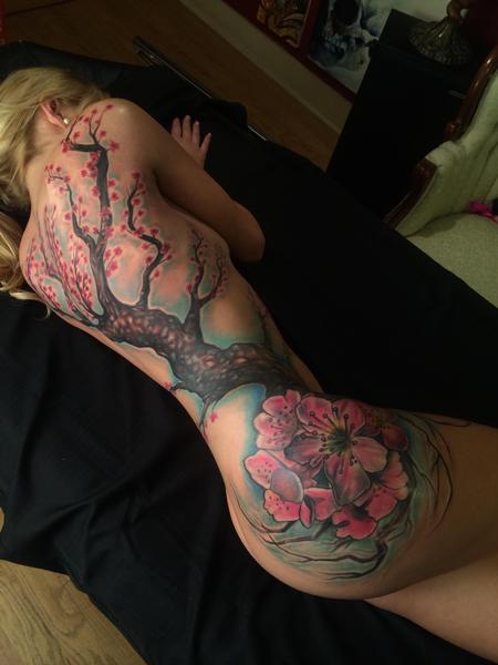 tattoos/ - Cherry blossom half body piece - 99248