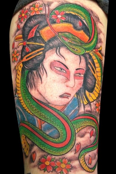 tattoos/ - Asian snake tattoo - 52473