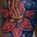 Tattoos - Daylily Flower and Water Half Sleeve Tattoo backside detail - 41891