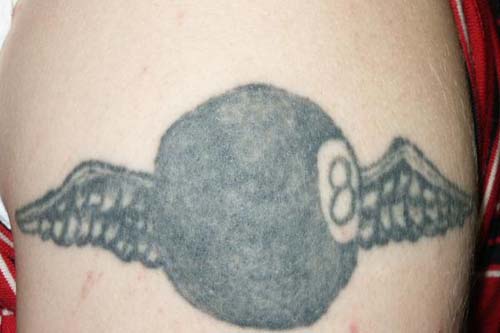 Tattoos Gone Bad - The flying 8 ball