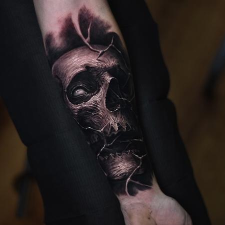 tattoos/ - Skull forearm tattoo - 140653