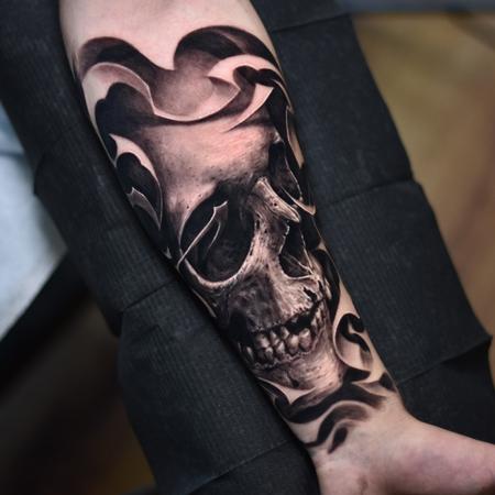 tattoos/ - Black and Grey Skull - 138943