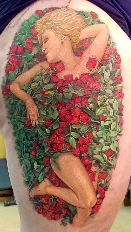 tattoos/ - Bette in a Bed of Roses - 100766