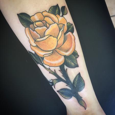 tattoos/ - Yellow Rose - 108688