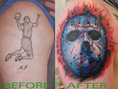 tattoos/ - Color Jason Mask Tattoo - 61640