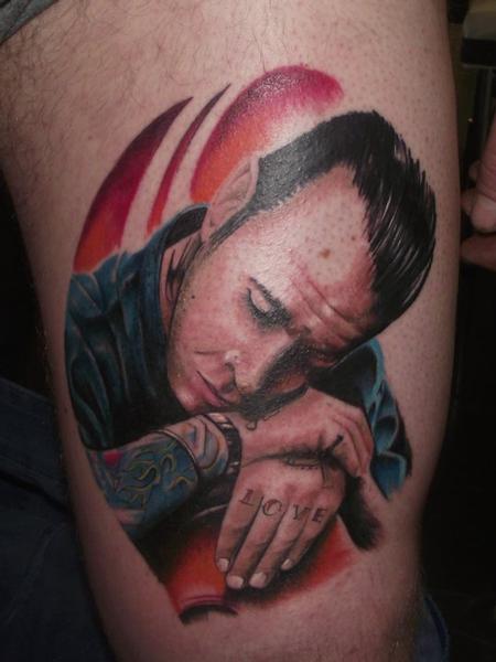 tattoos/ - Portrait Tattoo of Mike Ness - 61753