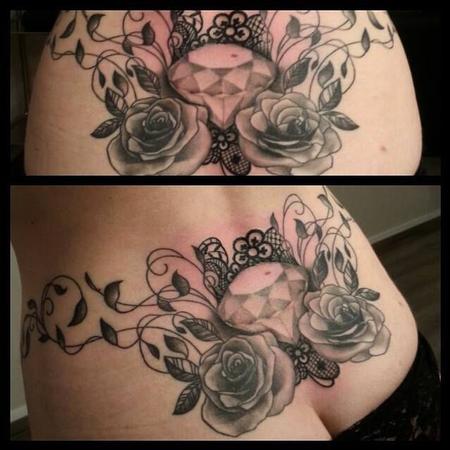 tattoos/ - Gem & Flowers Tattoo - 101279