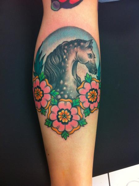 tattoos/ - Traditional Horse Tattoo - 100654