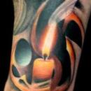 Candle Tattoo Design Thumbnail