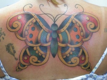 tattoos/ - Traditional Butterfly Tattoo - 38689