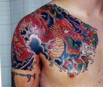 tattoos/ - Traditional Dragon Tattoo - 38664