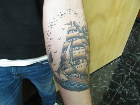 tattoos/ - ship & anchor - 57140