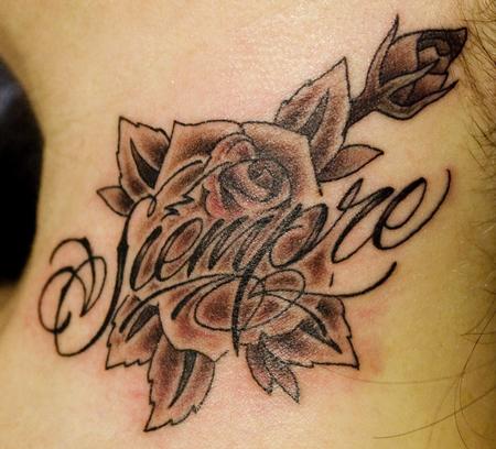 tattoos/ - Neck lettering by Eddie Molina - 68752