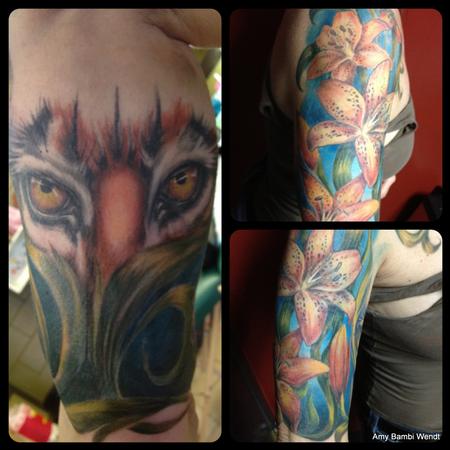 tattoos/ - Tiger and tiger lily - 66877