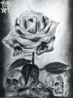Art Galleries - Skulls and Roses - 91983