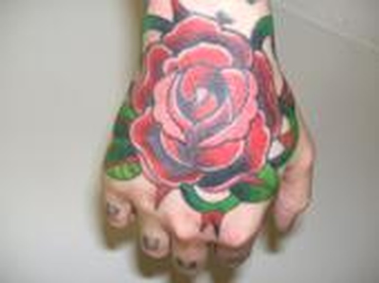 tattoos/ - Rose hand tattoo - 49422