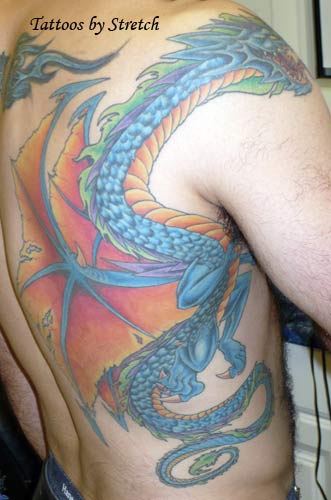 Looking for unique  Tattoos? Midieval Dragon
