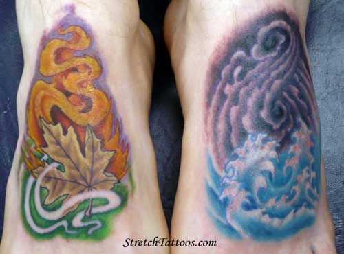 Looking for unique  Tattoos? Fire Earth Wind Water