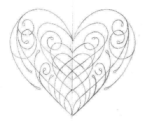 Looking for unique Sketchbook Art Galleries?  Pinsripe Heart Sketch