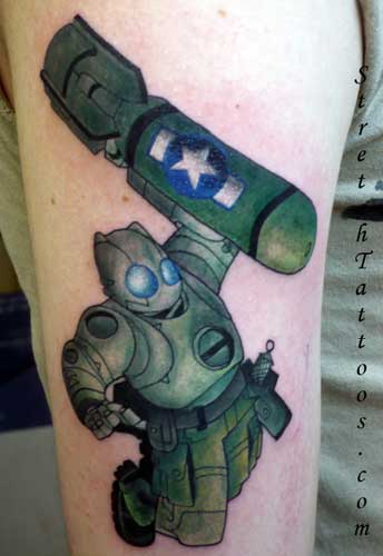 Looking for unique  Tattoos? Robot Tattoo