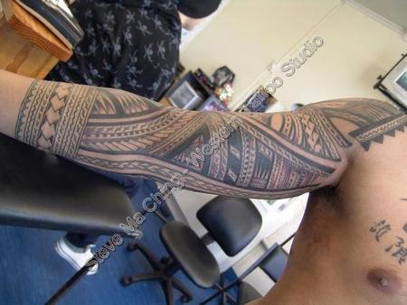 tattoos/ - Black Work Tattoo Sleeve - 60550