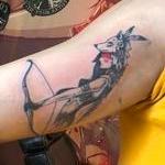 Hunting girl Tattoo Design Thumbnail