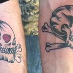 Matching skulls Tattoo Design Thumbnail