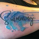 swimming Tattoo Design Thumbnail